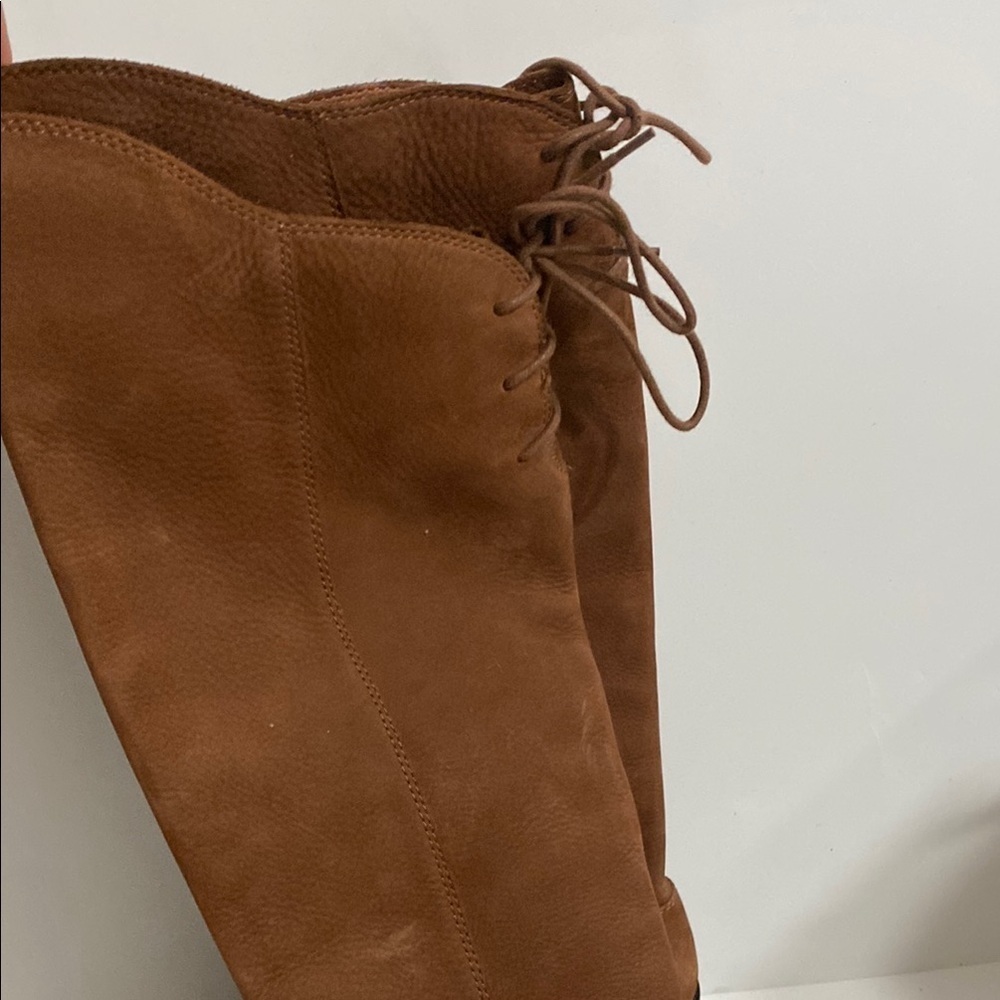 Lucky Brand Pembe Brown Leather Over the Knee Riding Boots Women's Size 6.5 M - Picture 6 of 13